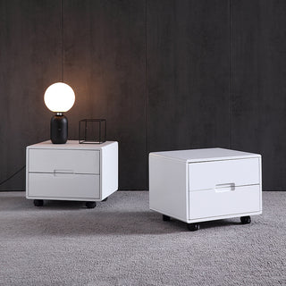 Deon White Bedside Table