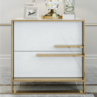 Diona White Bedside Table