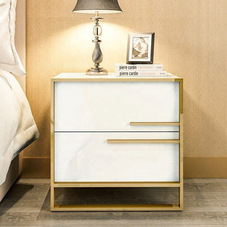 Diona White Bedside Table