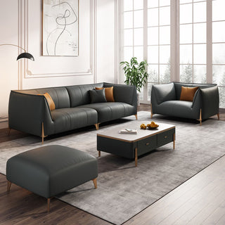 Maven Faux Leather Sofa