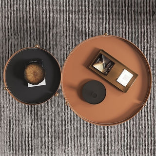 Eclipse Faux Leather Nesting Coffee Table