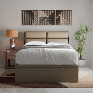 Fobbee Faux Leather Storage Bed