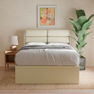 Fobbee Faux Leather Storage Bed