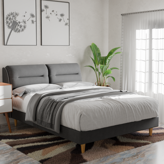 Hanubee Fabric Bed Frame (Water Repellent)