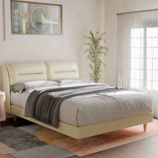 Hanubee Faux Leather Bed Frame