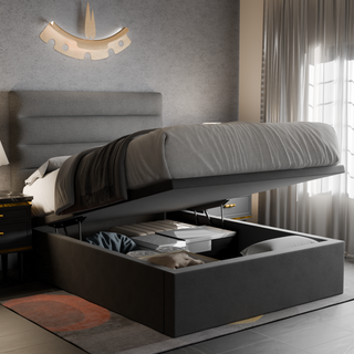 Keenan Fabric Storage Bed