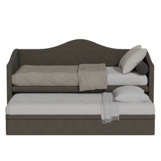 Zaxe Fabric Pull Out Bed with Storage