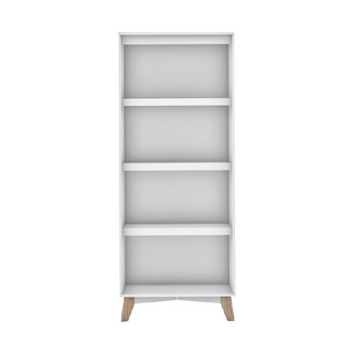 Megafurniture | Xandra 2 Door White Wardrobe (80cm) | Open Door Wardrobe