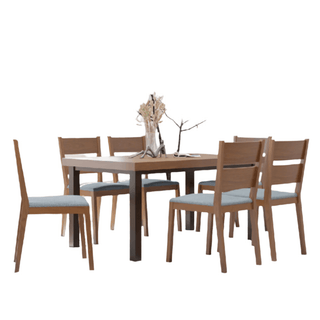 Megafurniture | Xerxes Wooden Dining Set (1+6) | Dining Set