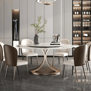 Zeno Sintered Stone Round Dining Table