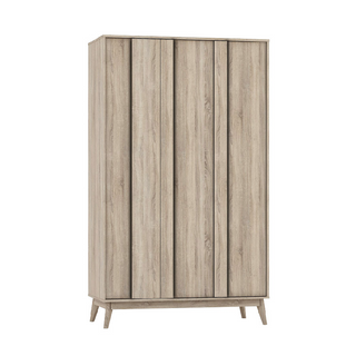 Megafurniture | Yeira 3 Door Wooden Wardrobe | Open Door Wardrobe