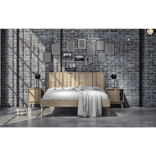Megafurniture | Yeira Wooden Bed Frame (Queen) | Wooden Bed Frame
