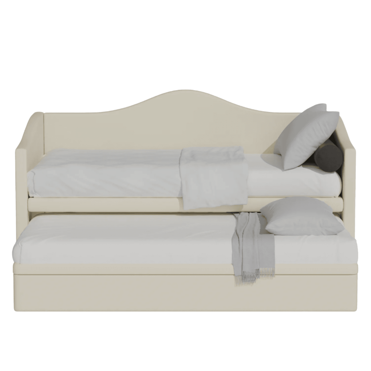 Megafurniture | Zaxe Faux Leather Pull Out Bed with Storage | Pull Out Bed