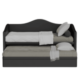 Megafurniture | Zaxe Faux Leather Pull Out Bed with Storage | Pull Out Bed