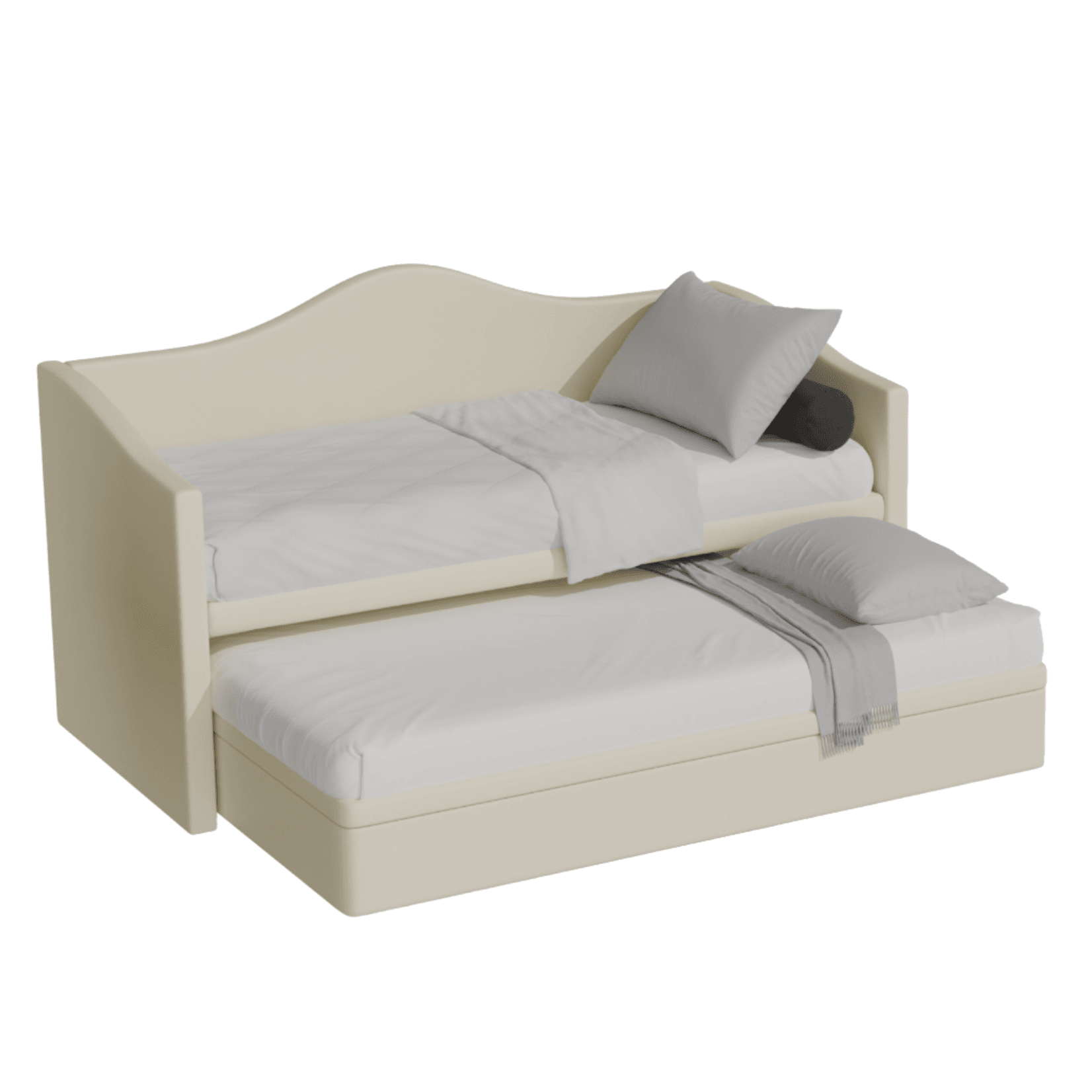 Megafurniture | Zaxe Faux Leather Pull Out Bed with Storage | Pull Out Bed