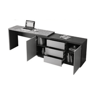 Megafurniture | Zion Polished Sintered Stone Study Desk | Study Table