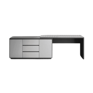 Megafurniture | Zion Polished Sintered Stone Study Desk | Study Table
