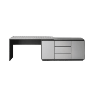 Megafurniture | Zion Polished Sintered Stone Study Desk | Study Table