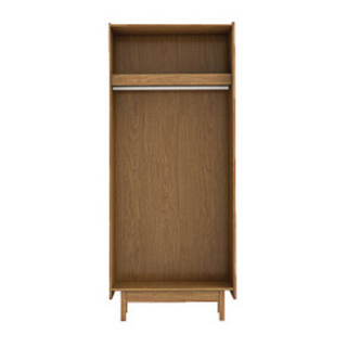 Megafurniture | Zoya 2 Door Rattan Wardrobe (82cm) | Open Door Wardrobe