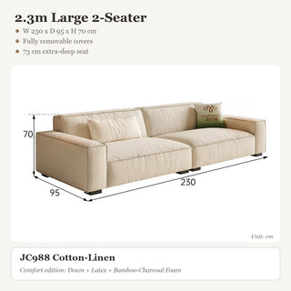 2.3m Large 2-Seater