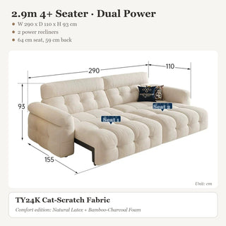 2.9m 4+ Seater · Dual Power
