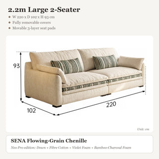 2.2m Large 2-Seater
