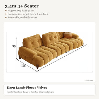3.4m 4+ Seater