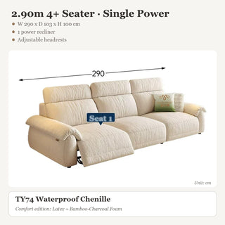 2.90m 4+ Seater · Single Power