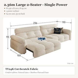 2.36m Large 2-Seater · Single Power