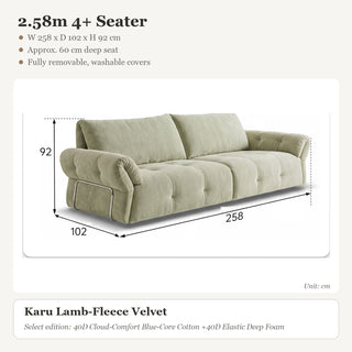 2.58m 4+ Seater