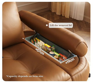 Lift-up armrest storage