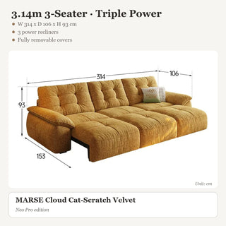 3.14m 3-Seater · Triple Power