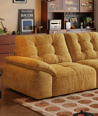 Plump, tufted seats