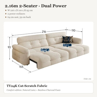 2.16m 2-Seater · Dual Power