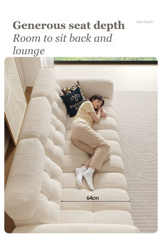 Approx. 64 cm deep seat