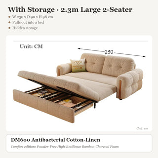 With Storage · 2.3m Large 2-Seater