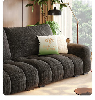 Plump cushions and armrests