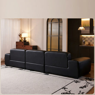 Generana Genuine Leather Sofa in a living room