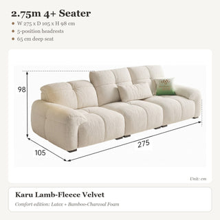 2.75m 4+ Seater