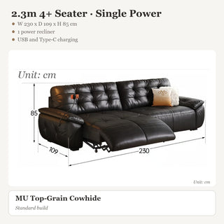 2.3m 4+ Seater · Single Power