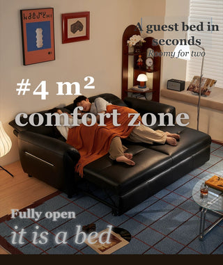 Fully open: a bed