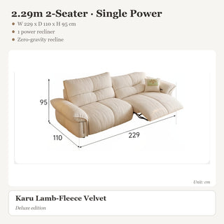 2.29m 2-Seater · Single Power