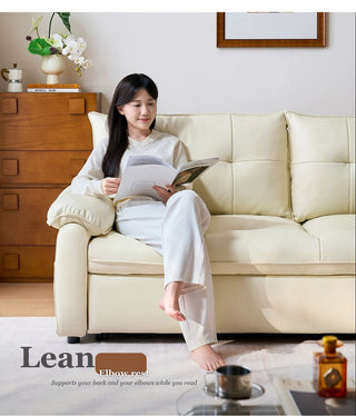 Lean on the armrest