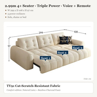2.99m 4+ Seater · Triple Power · Voice + Remote