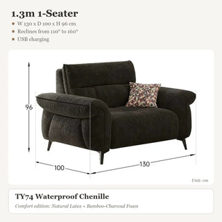 1.3m 1-Seater