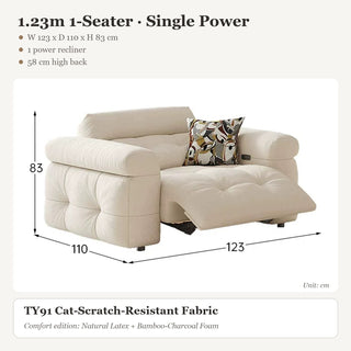 1.23m 1-Seater · Single Power
