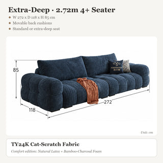 Extra-Deep · 2.72m 4+ Seater