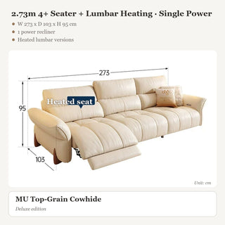2.73m 4+ Seater + Lumbar Heating · Single Power
