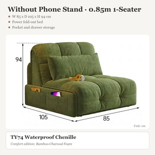 Without Phone Stand · 0.85m 1-Seater