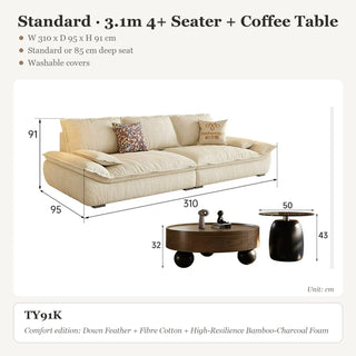 Standard · 3.1m 4+ Seater + Coffee Table